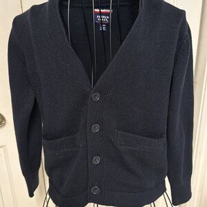 French Toast child’s blue cardigan size small